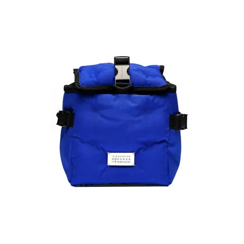 Maison Margiela Телячья кожа Рюкзак Маленький Женский Синий