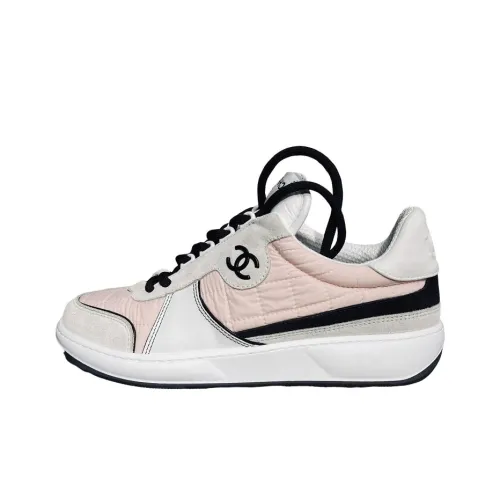 CHANEL Низкий Топ Стильный Скейтбординг Женские Розовый Белый