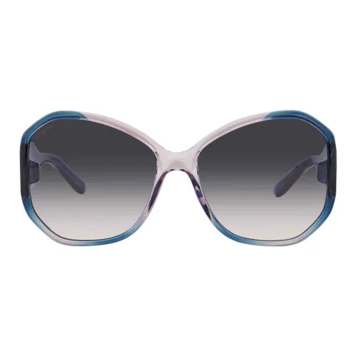 FERRAGAMO Бабочка Солнцезащитные очки Женские Синий