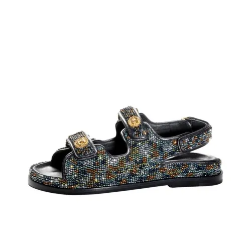 CHANEL Пляжные сандалии Женские Многоцветные