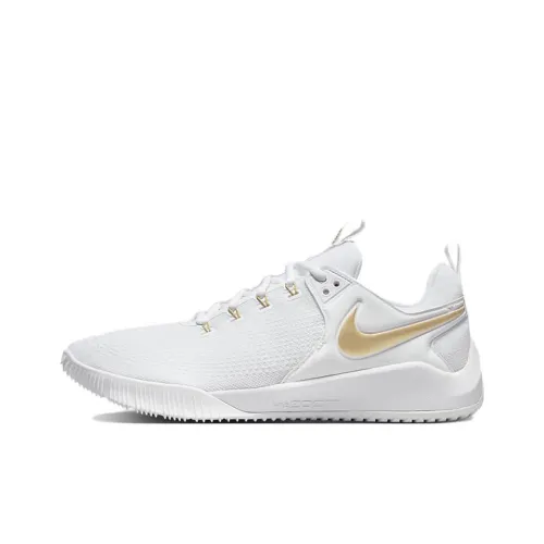 Nike Air ZOOM HYPERACE 2 Устойчивый к истиранию Дышащие Низкие Кроссовки для тренировок Унисекс Белый Золото