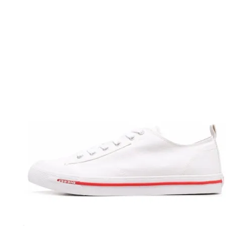 DIESEL Low Top Canvas Shoes White Women's