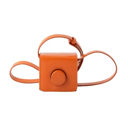Lemaire Кожа Camera Сумка Сумка через плечо Мини Унисекс Осенний апельсин
