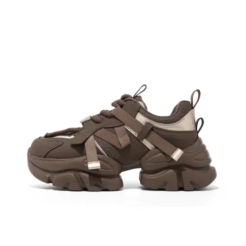 A02 Toby Черный Устойчивый к истиранию Низкий Топ Кроссовки с Толстой Подошвой Женские