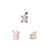 Кошка (белая), кролик, щенок (желтый)