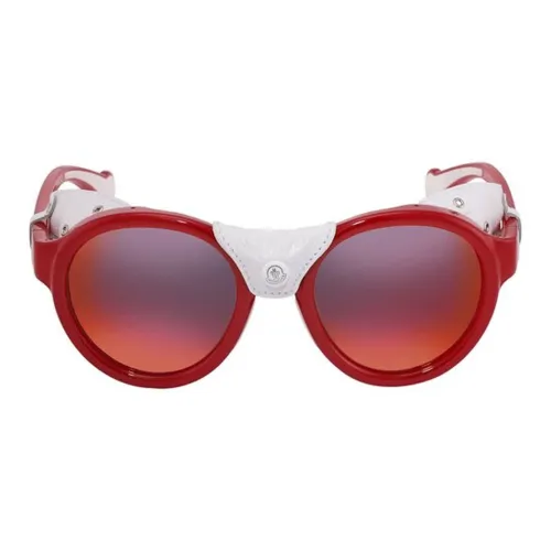 Moncler Нерегулярная форма Солнцезащитные очки Унисекс Красный