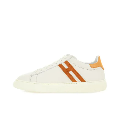 HOGAN H365 Low Топ Стильные Скейтбординги Мужской Белый Оранжевый