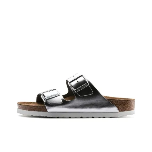 Birkenstock Слипоны Металлическое серебро Женские