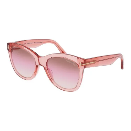 TOM FORD Пластик Кошачий глаз Солнцезащитные очки Женские Розовый