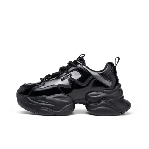 A02 Toby Черный Multiverse Коллекция Низкий Топ Толстая Подошва Кроссовки Женские