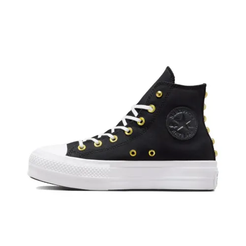 Converse Chuck Taylor All Star Износостойкие Легкие Амортизирующие Высокие Кеды Женские Черные
