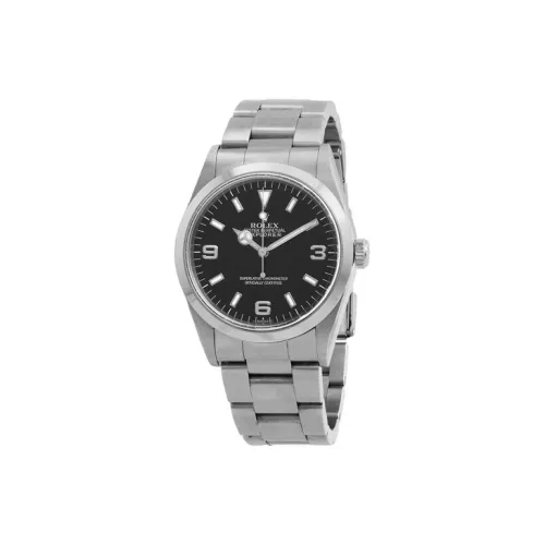 ROLEX Автоматический Механический Часы Мужские 36 мм Черный Циферблат Корпус из Нержавеющей Стали Ремешок из Нержавеющей Стали