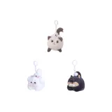 Кошка (белая), щенок (белый), щенок (черный)