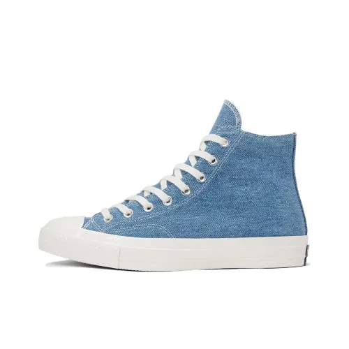 Converse Chuck 70 Renew Denim Chuck High Top Shoes Unisex Light Blue Конверс Чак 70 Ренув Деним Чак Хай Топ Кеды Унисекс Светло-Синий