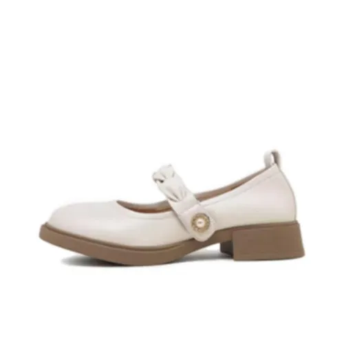 CAMEL Квадратный каблук Туфли Мэри Джейн Женские