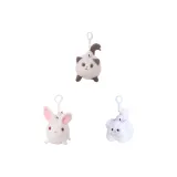 Кошка (белая), кролик, щенок (белый)