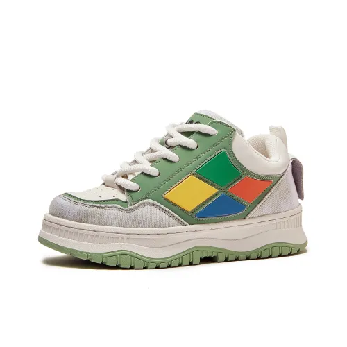 MC DOS Low Топ Скейтборд Кроссовки Унисекс Дымчатый Зеленый