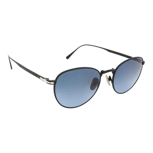 PERSOL Круглые Солнцезащитные Очки Унисекс Черные