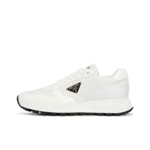 PRADA Prax 01 Low Топ Спортивная Повседневная Обувь Мужская Белый Черный