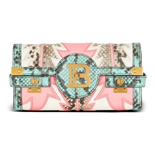 BALMAIN B Buzz Телячья кожа с овечьей кожей клатч женский многоцветный