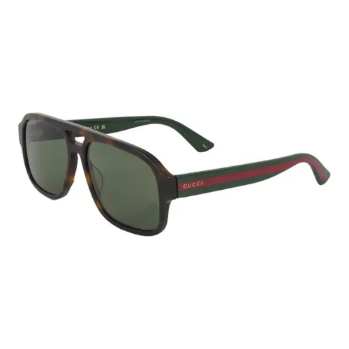 GUCCI Ацетат Aviator Солнцезащитные очки Мужские Черные
