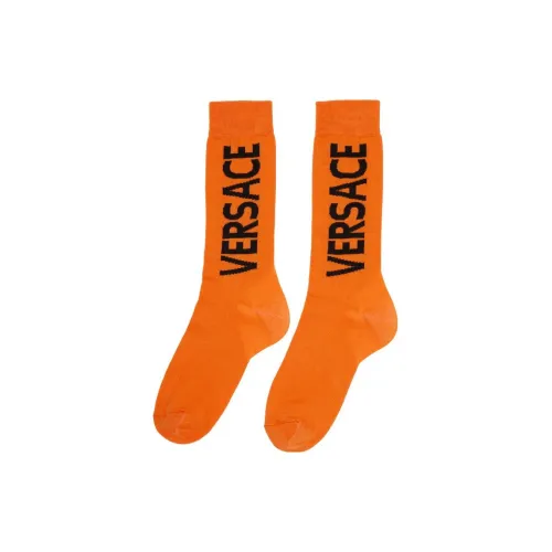 VERSACE Носки Crew Унисекс 1 упаковка Оранжевый