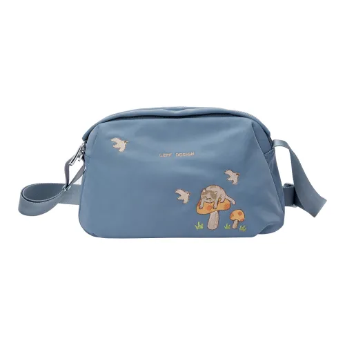 LEFF Нейлоновая подушка сумка через плечо маленькая женская черная