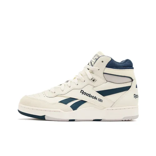 Reebok совместный BB 4000 II MID Топ Винтажные баскетбольные кроссовки Унисекс Белый Синий