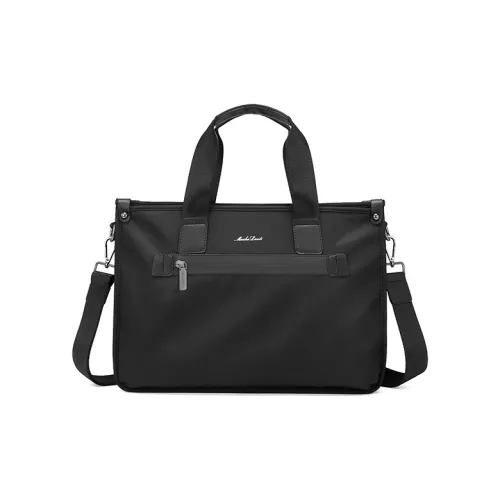 MashaLanti Нейлоновая сумка-досье большая мужская черная