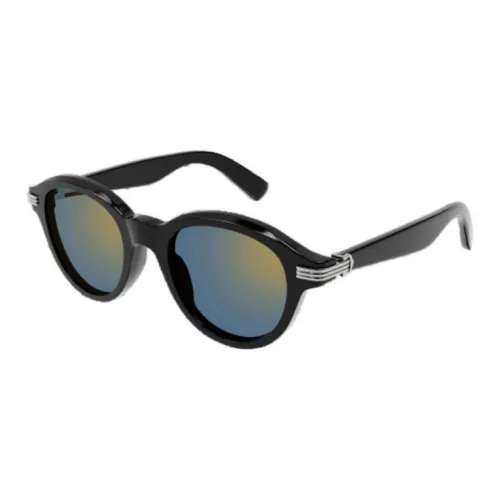 Cartier Ацетат Бабочка Солнцезащитные очки Унисекс Черный