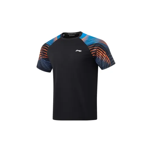 Лайнер Table Tennis Series Рукав реглан T-рубашка Унисекс Черный