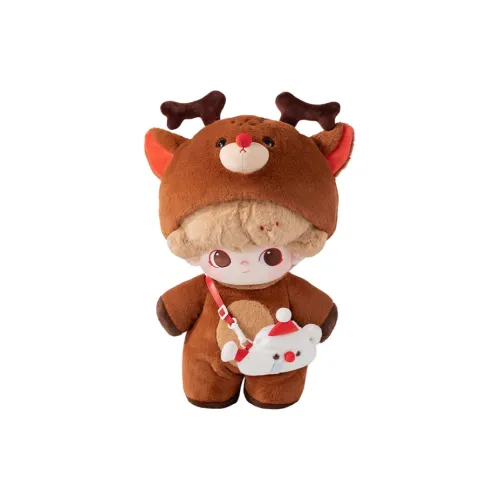 POP MART Dimoo Снеговик Коллекция Буква Хлопковые куклы 40 см