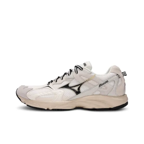 Mizuno Амортизация Устойчивый к истиранию Устойчивый к абразивным воздействиям Дышащий Низкий отскок Низкий топ Повседневные беговые кроссовки Унисекс Сливочный