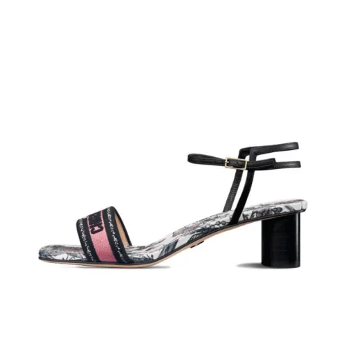 DIOR Dway One Ремешок Сандалии 5 см Женские Черные