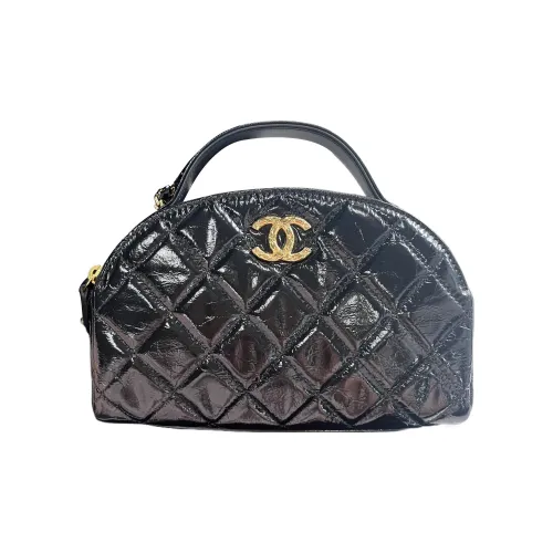 CHANEL Сумка для боулинга из овечьей кожи сумка сумка через плечо маленькая сумка через плечо женская черная