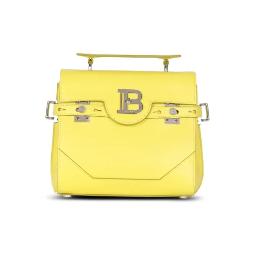 BALMAIN B Buzz Телячья кожа Сумка через плечо Сумка Женская Желтая