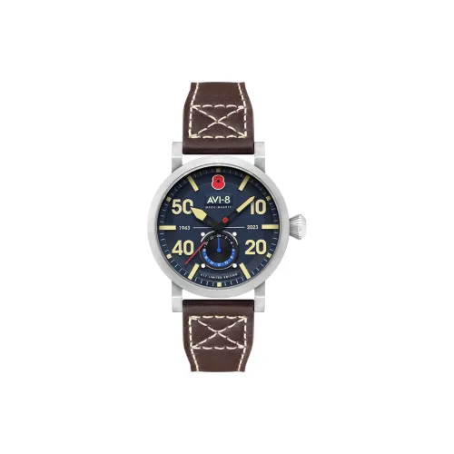 AVI 8 Кварцевый механизм Мужские часы 43mm*43mm*14mm Синий