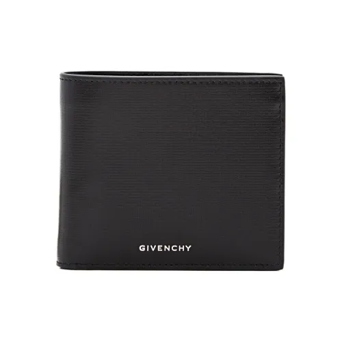 GIVENCHY 4G Телячья кожа Держатель для карт кошелек Мужской Черный
