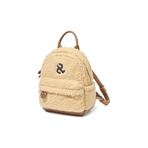 LIVEBOX EN DIRECT Шерпа Маленький Рюкзак Милый Рюкзак Средний Женский Бежевый Абрикос