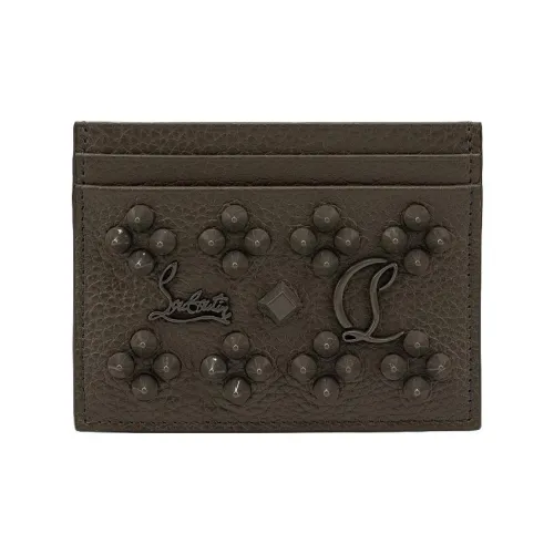 CL LUBOTING Зернистая кожа коровы Картхолдер Картхолдер Женские Ракета Серый