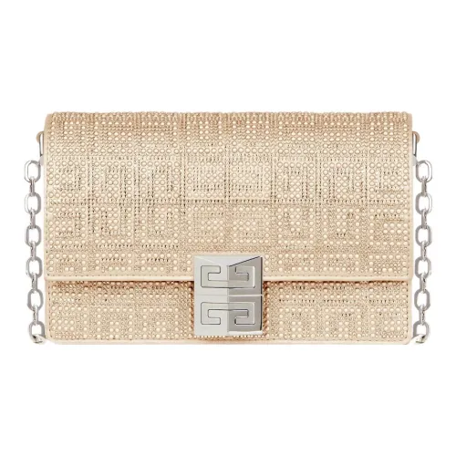 Givenchy 4G Вискоза Сумка через плечо Сумка на плечо Женская Золотая