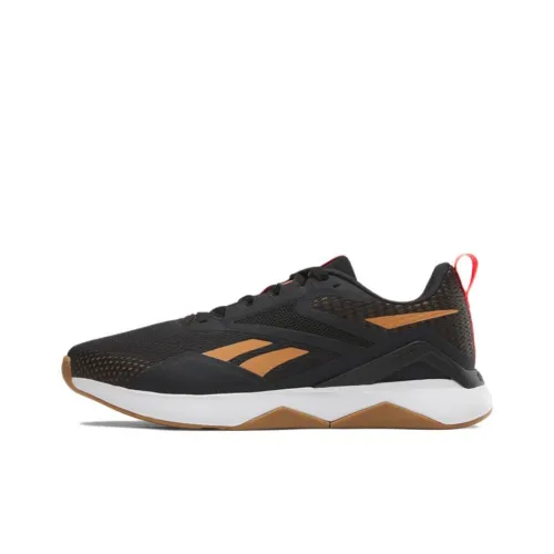 Reebok Nanoflex Тренировочные Кроссовки Низкие Топ Оранжевый/Черный Цвет Мужской