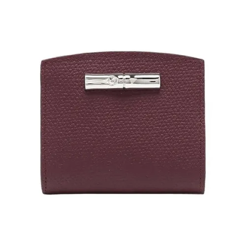 LONGCHAMP Roseau Кошелек из коровьей кожи женский сливовый