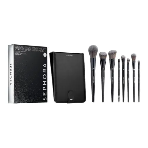 Sephora PRO8 Комплект для лица глаз щетка мягкий