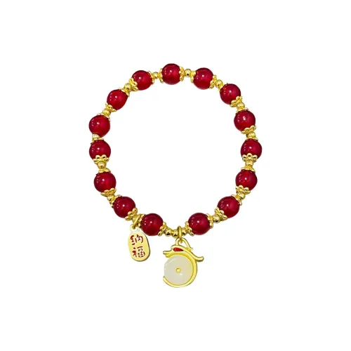 YUOFFICIAL Цветное стекло Нефритовые браслеты Женские