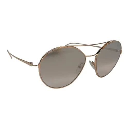 PRADA Металл Aviator Солнцезащитные очки Унисекс Золото