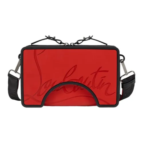 CL LUBOTING Телячья кожа Курьерская сумка Сумка через плечо Мужская Черная Красная