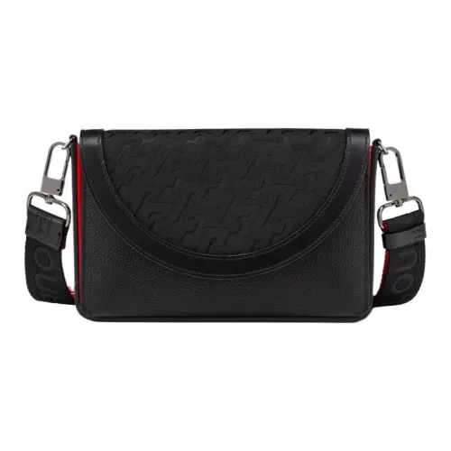 CL LUBOTING Телячья кожа Через плечо Кошелек Мужской Черный