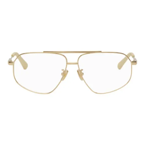 Bottega Veneta Aviator Оправы для очков Мужские Золотые