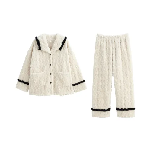 XUANZHITING Бежевый Женские Пижамные Комплекты